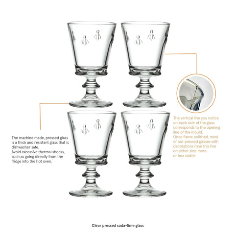 BEE Stemmed Wine Glass (set of 4) 24cl