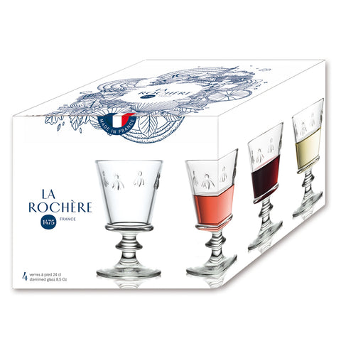 Set of 4 wine glasses ABEILLE - Transparent