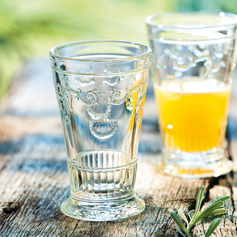 Set of 6 long drink glasses VERSAILLES - transparent