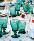 Set of 6 wine glasses ABEILLE Emerald  - Emerald