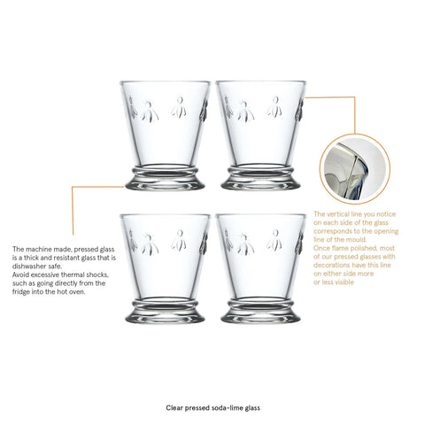 BEE Footed Tumbler (Set of 4) 26cl