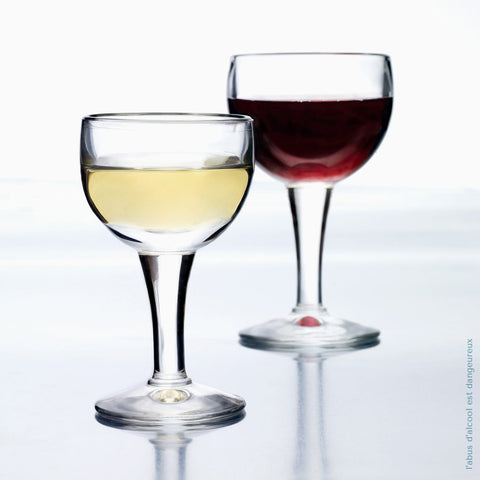 Set of 6 red wine glasses BALLON  - transparent