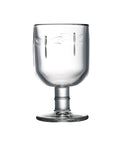 Set of 6 stemmed glasses LIBELLULES  - transparent