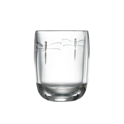 Set of 6 Tumblers LIBELLULES  - transparent