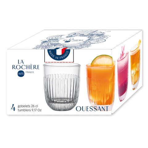 Set of 4 tumblers OUESSANT  - Transparent