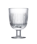 Set of 6 OUESSANT transparent stemmed glasses  - transparent