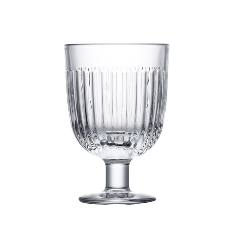 Set of 6 OUESSANT transparent stemmed glasses  - transparent