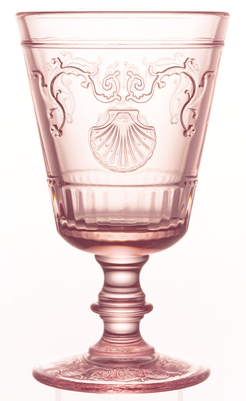 VERSAILLES STEMMED WINE GLASS PINK 25CL