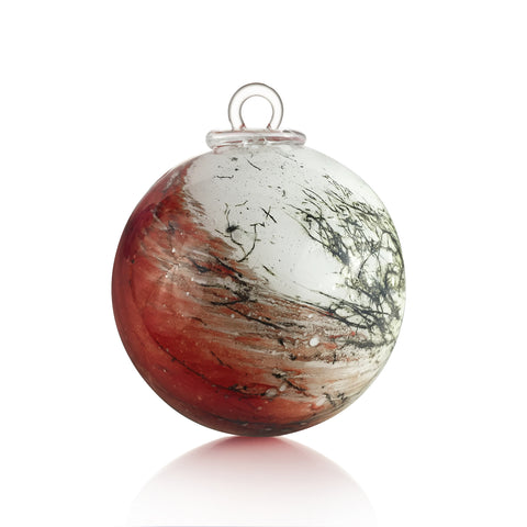 Boule de Noel:-  Red Alabaster