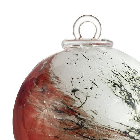 Boule de Noel:-  Red Alabaster