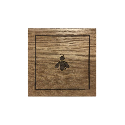BEE WOOD VENEER COASTER